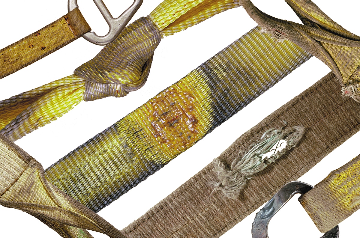 Дефекты текстильных стропов