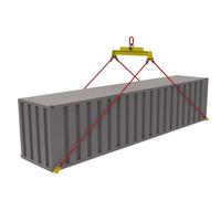 Traverse for lifting containers